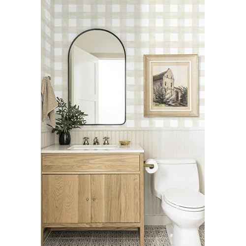 Peel and Stick Wallpaper Boho Modern Wall Paper Checkered Peel and Stick Removable Contact Paper Self Adhesive Wallpapers for Bedroom Bathroom Cabinet Shelf Liner Vinyl 17.3" x 78.7"