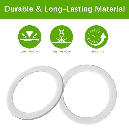 6-Pack 0297052 297052 Spray Paint Cup Gaskets for Titan CAPSpray Maxum II Gun & Maxum Elite Gun Sprayer Parts Gasket 6PCS