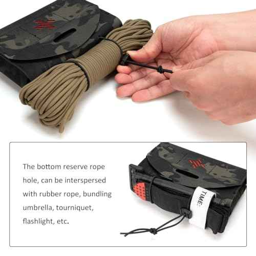 Tactical Medical Pouch MOLLE EMT First Aid Pouch IFAK Utility Pouch Portable Trauma Bag 500D Nylon for Tactical Belt and Vest