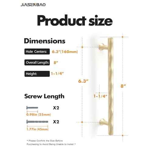 Brushed Gold Cabinet Pulls 6.3" Hole Center 10 Pack Hammered Brass Cabinet Handles Decorative Kitchen Drawer Dresser Cupboard Bathroom Vanity Cabinet Hardware Rhombus