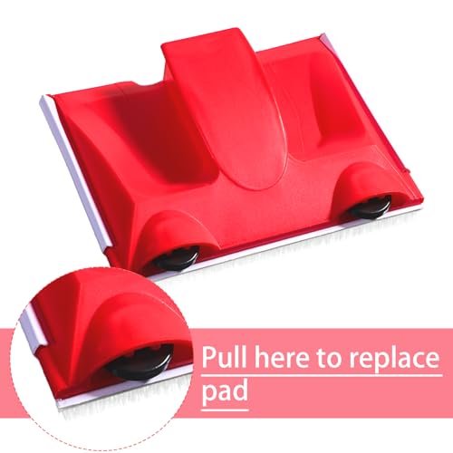 Paint Edger Trimmer with 2 Pcs Replacement Pads Edge Painting Tool for Walls Corners Ceilings, Paint Pad Applicator for Trim Painting Supplies