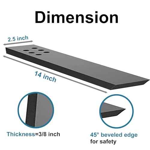 Countertop Support Bracket 4 Pack 14" Lx 2.5" W Hidden Black Knee Wall Support Countertop Bracket 3/8" Thick Heavy Duty for Quartz/Granite/Wood/Concret Countertops Screws Included