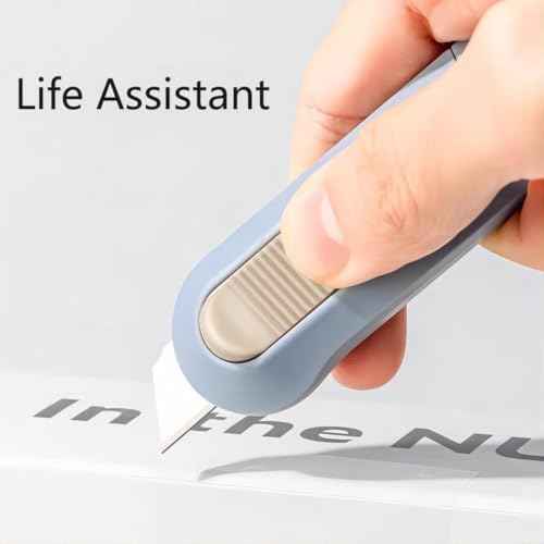 6 Pack Portable Box Cutter,Retractable Utility Knife, Multi-function Cute Box Cutters for Office, Home, Arts Crafts, Cartons, Cardboard, Paper,DIY