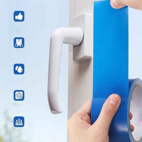 Healifty Single Sided Carpet Joining Tape Waterproof Strong Adhesive Cloth Duct Tape DIY Cloth Stage Carpet Floor Tape (Blue)