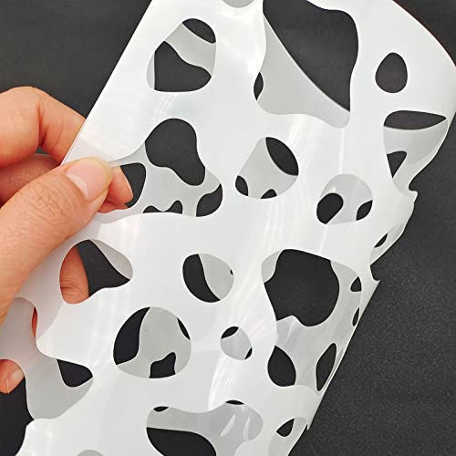 Cow Stencils, 4 Packs Farm Cow Print Stencil for Painting Animal Plastic Stencils ReusableTemplates for Painting on Wood Canvas Paper Fabric Floor Wall Tile DIY Crafts Decor