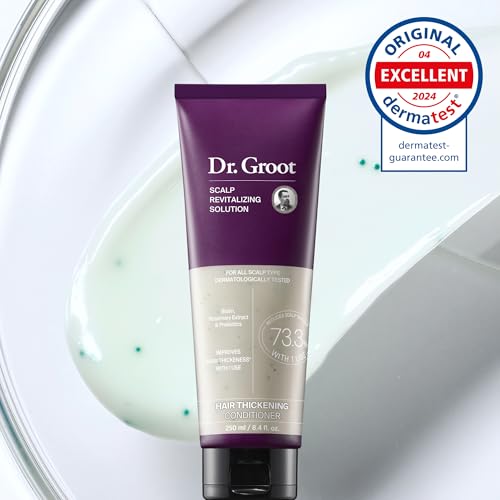 Dr. Groot Hair Thickening Conditioner For Hair loss, Thinning Hair, Korean Hair Care, Biotin Scalp Treatment, Clinically Tested, Thicker Hair, Reduces Oil