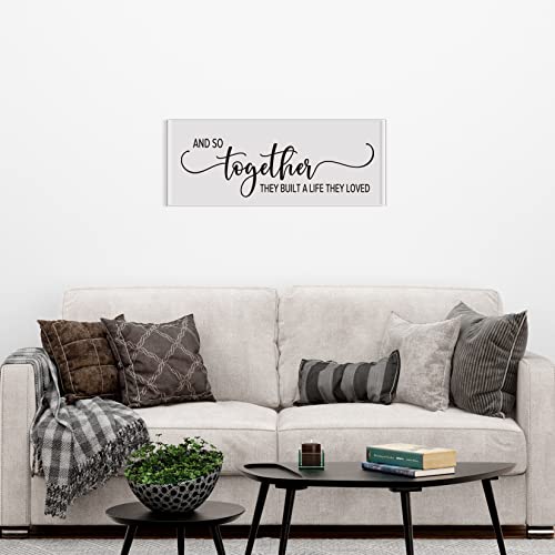Vancetyno and So Together They Built A Life They Loved Vinyl Wall Decal Inspirational Quotes Bedroom Wall Art Lettering Home Decor