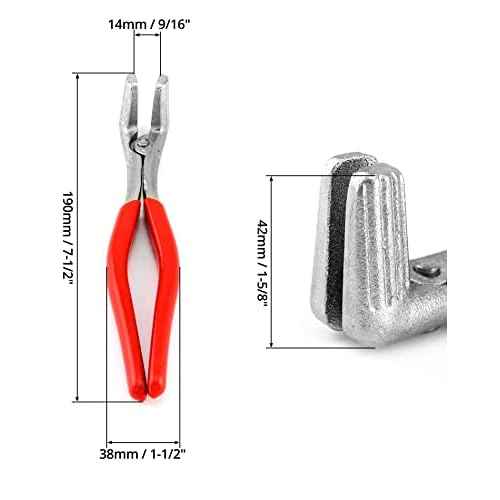QWORK Battery Pliers, Professional Battery Equipment Plier Battery Terminal Spreader Automotive Repair Tool