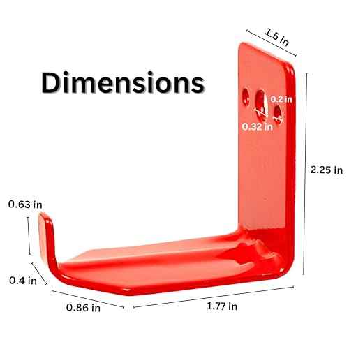 Fire Extinguisher Mount, Wall Hook, Fire Extinguisher Bracket up to 40 lbs Extinguishers, Suitable for Big and Small fire (12 Brackets)