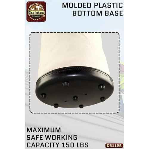 Graintex CB1126 Utility Canvas Bucket Plastic Bottom 12¡± x 16¡± Heavy Duty Canvas