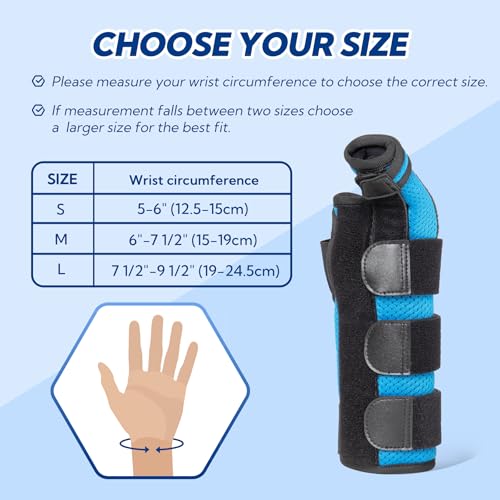 Boxer Fracture Splint, Ulnar Gutter Splint Right Hand, the 4th and 5th Metacarpal Finger Splint Hand Brace, Boxer Orthosis Hand & Wrist Brace for Women & Men, Left, M