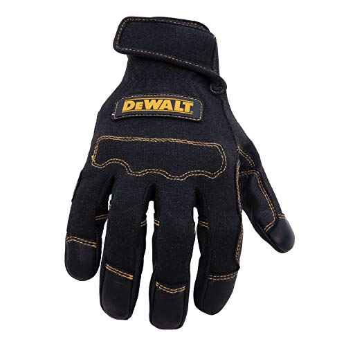 DEWALT Short Cuff Welding and Fabricator Gloves, Abrasion-Resistant Leather Palm, Fire-Resistant Materials, Kevlar Stitching