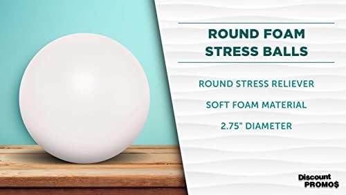 Stress Balls for Adults, 10 pack, Hand Exercise, Perfect For Your Desk, Office, or Home, White