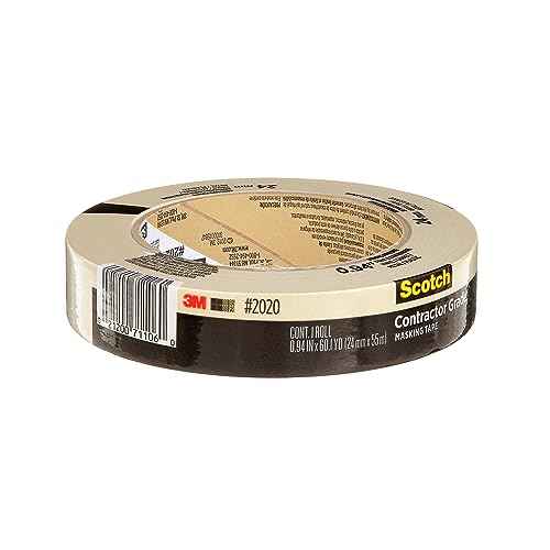 3M Highland Economy Masking Tape (MMM260024ARL), 1 Inches Width x 60 Yards Length