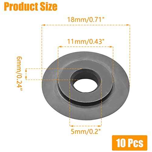 10Pcs Replacement Cutter Wheels Pipe Cutter for Tubing Cutter