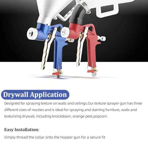 Texture Sprayer Nozzle Tips Set for Drywall Texturing Guns, 3 Sizes (3/16", "1/4", "5/16"), Silver, Metal, Gun Style