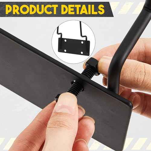 Suzile 2 Pcs Traffic Safety Cone Holder for Truck Heavy Duty Road Parking Cone Trailer Vertical Mount with Installation Screws and Pre Drilled Mounting Plate, Corrosion Resistant, Black