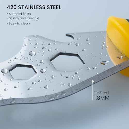 Voomey 12-In-1 Paint Scraper Tool, Multifunctional Putty Knife, Spackle Knife, Carbide Metal Scraper Used for Cleaning Paint Rollers, Removing Wall Cracks