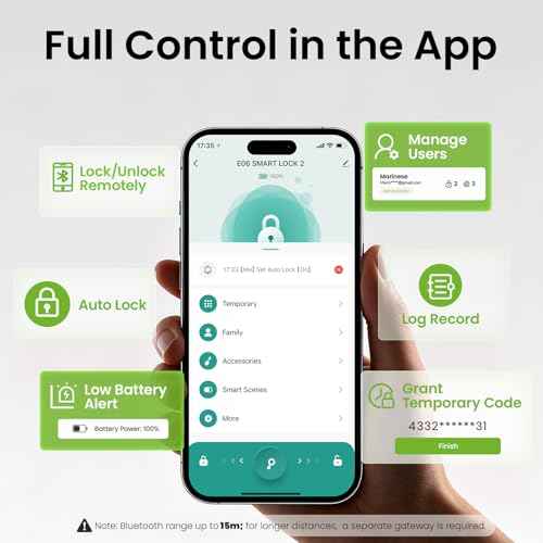 GHome Smart KD30B Deadbolt Lock with Keypad Fingerprint Keyless Entry Door Locks for Front Doors with APP Control Auto Lock for Home Rental House Apartment Easy Installation