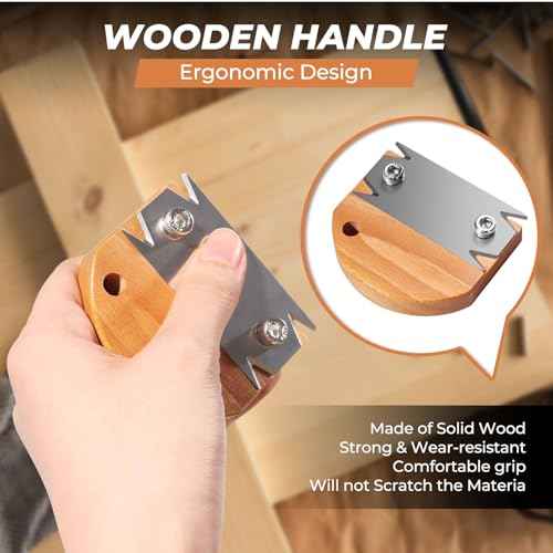 Edge Banding Trimmer for Woodworking & 1PCS Replacement Blade,Edge Corner Planer with Hanging Strap,Edge Banding Cutter,Hand Planer Edge Bander,for Deburring, Chamfering and Trimming