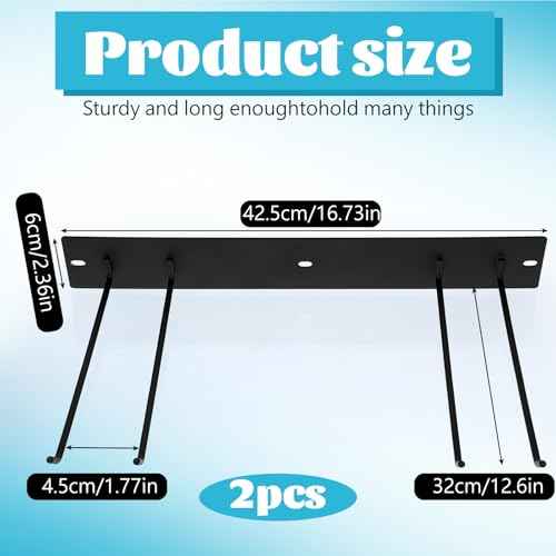 2 Pack Folding Chair Storage Rack for Chair Organization and Garage Wall Mount Storage, Garden Tool Rack Organizer