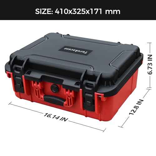 Case for Milwaukee M18 Impact & Torque Wrench ? Waterproof Hard Tool Box for Milwaukee 18V/20V Cordless Impact Wrench & 1/2" 3/4" 3/8" Torque Wrenches, Battery & Charger Storage (Case Only)