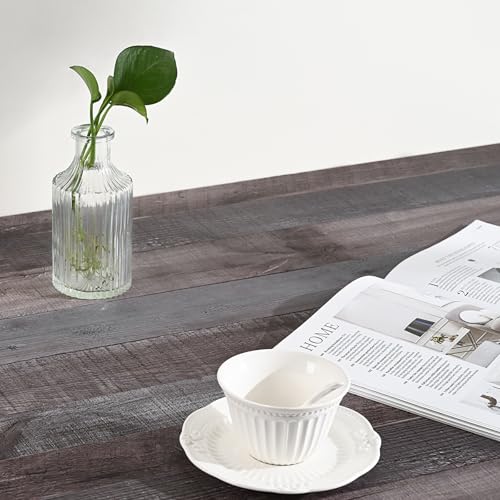 WENMER Wood Contact Paper 17.71¡± x 118¡± Rustic Wood Wallpaper Wood Peel and Stick Wallpaper Brown Grey Wood Grain Contact Paper Faux Wood Wallpaper Self Adhesive for Cabinet Countertop Shelf Wall