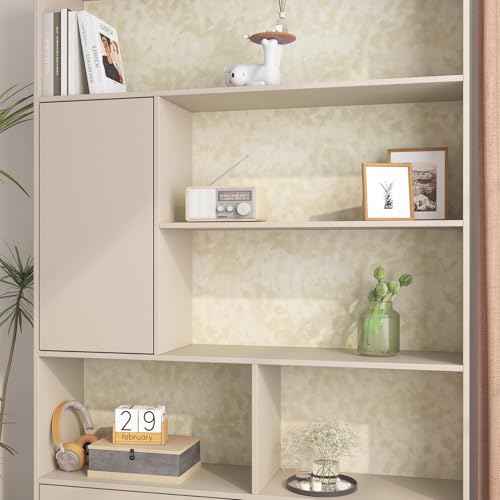 Stickyart Beige Velvet Wallpaper Peel and Stick Felt Cream Contact Paper Removable Velvet Textured Wallpaper Modern Self Adhesive Felt Liner Paper for Jewelry Box Craft Bedroom Accent Wall 12"x80"