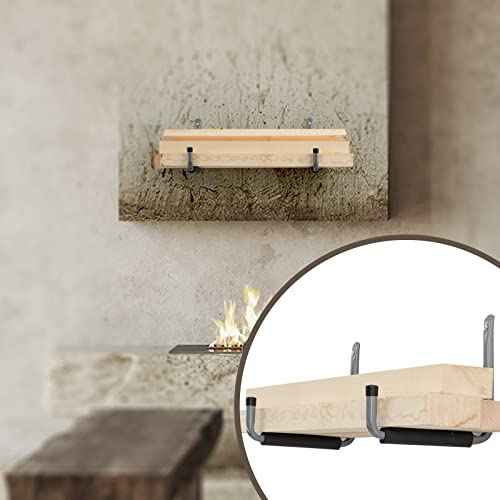 Ihomepark Garage Ladder Hooks Heavy Duty, 9" Wall Mounted Storage Hanger Utility Organizer for Bicycle, Canoe, Folding Chairs, Bike and Tools(6 Pack, Grey)