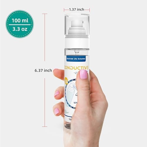 Conductive Gel for TENS Unit Pads, Electrode Gel Extend The Life and Increase Adhesion of Electrodes for Your TENS/EMS Units, Muscle Stimulator (White / 100ml-2)