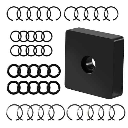 5-Pack 1/2" and 3/8" Impact Retaining Ring Clip With O-Ring for Milwaukee Electric or Pneumatic Impact Wrenches, Includes Anvil Install Tool, Compatible With Cordless and Air Wrenches