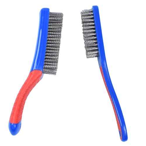 Wire Brushes for Cleaning,Stainless Steel Brush Wire Metal Brushes for Cleaning Rust Paint Removal Scrubbing(2 PCS)