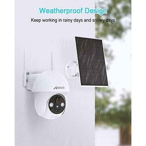 ANRAN 3W Solar Panel with 3M Micro USB & Type-C Port Cable, Compatible with Rechargeable Battery Powered Security Cameras CCTV Cameras, IP65 Waterproof, 360¡ÆAdjustable Mounting, Outdoor