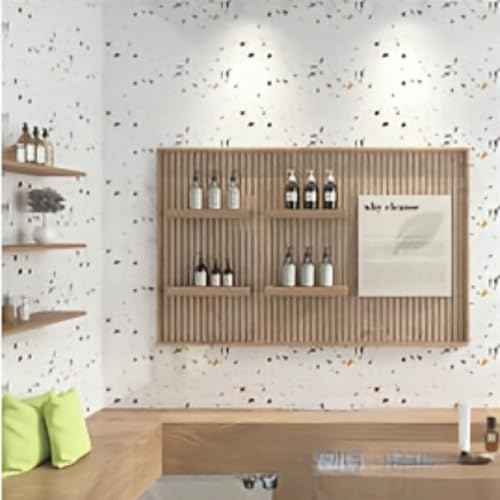 3D Peel and Stick Wall Panels - Waterproof Self-Adhesive Simulation Tile Wallpaper, 10PCS 30cm x 30cm, Realistic Textured Wall Decor for Bedroom, Living Room, Bathroom & Kitchen (Oriental White)