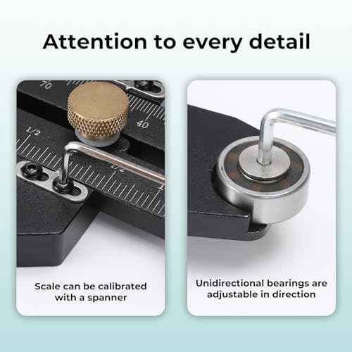 Thin Rip Jig Table Saw Jig Guide, Upgraded Making Repetitive Narrow Strip Cuts, Woodworking Tools Fast Thin Ripping Guide, Fits for 3/4" T Slot, 3/4" U Slot, 3/8" T Slot, for Band Saw Router Table