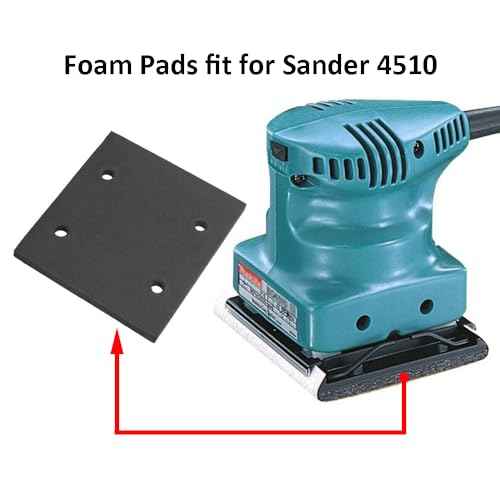 6-Pack Replacement Self Adhesive Foam Sander Pad Back Mat for Sander 4510