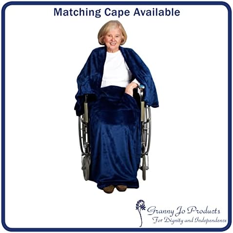 Granny Jo Products Lightweight Wheelchair Blanket Navy Blue