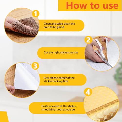 Peel and Stick Countertops, 16.4 Ft (5 m) Aluminum Foil Countertop Contact Paper, Self-Adhesive Oil Proof Heat Resistant Kitchen Backsplash Wallpaper (Diamond, Gold)