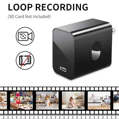 2.4G/5G WiFi Security Camera, 4K Body Camera Charger, Nanny Cam with 160¡Æ Wide Angle, Night Version, Motion Detection, Mini Cameras for Home Security