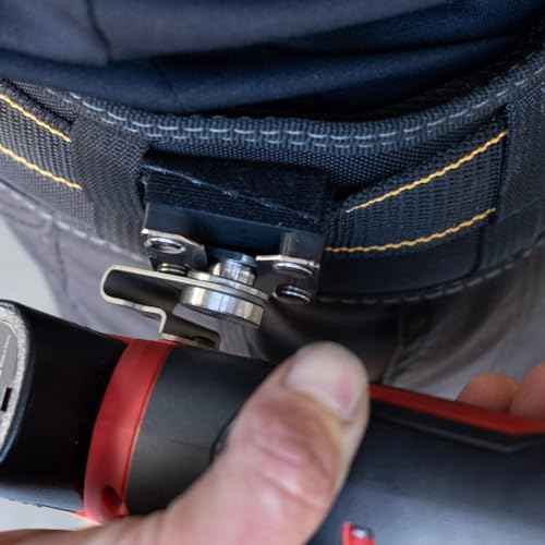 FastCap Tool Clip for Work Belt TLC Set for Construction Work - Includes Cam Insert, Belt Clip, Velcro Strap - 03123