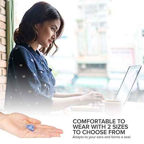 Ear Plugs for Sleeping by LaloLab | 2 Sizes Comfortable Reusable Noise Cancelling Earplugs for Sleep, Snoring, Travel & Work | Up to 28 dB NRR | Case & Gift Box | 2 Pairs, Medium & Small