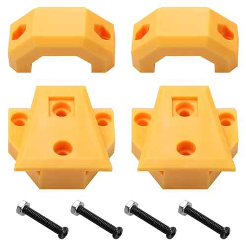 Tool Pouch Mounts (2 Pcs) Fits for Packout Corner Tool Boxes Rail, Pouch Clips for ToughBuilt ClipTech, Yellow
