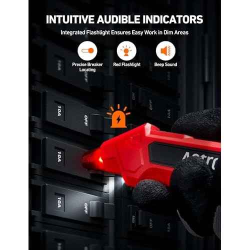AstroAI Circuit Breaker Finder with GFCI Outlet Tester, Electrical Tester Tool for Home/Workshop Circuit Tracing, Quickly Locates Breakers with Indicators