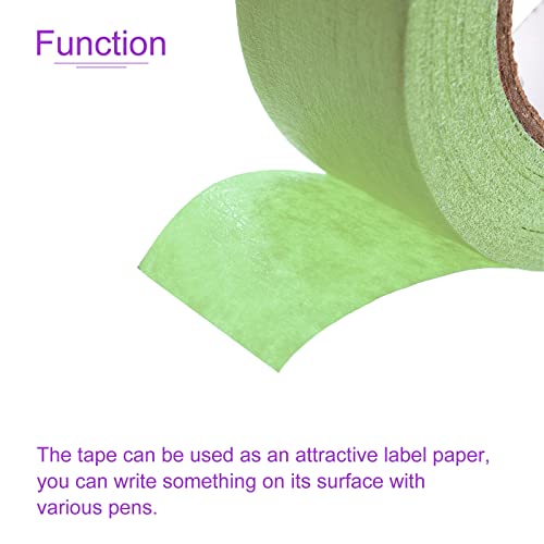 DMiotech 3Pcs 1 inch x 21 Yards Masking Tape Painters Tape Rolls for Crafts, Labeling, DIY Decorative Light Green
