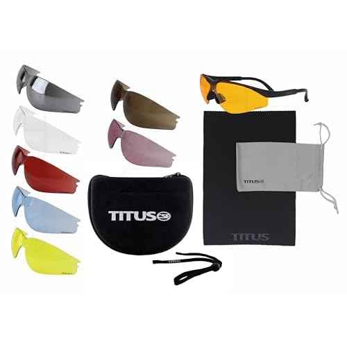 TITUS Professional Multi Lens Interchangable Range Set, Eye Protection & Vision Enhancing Safety Glasses