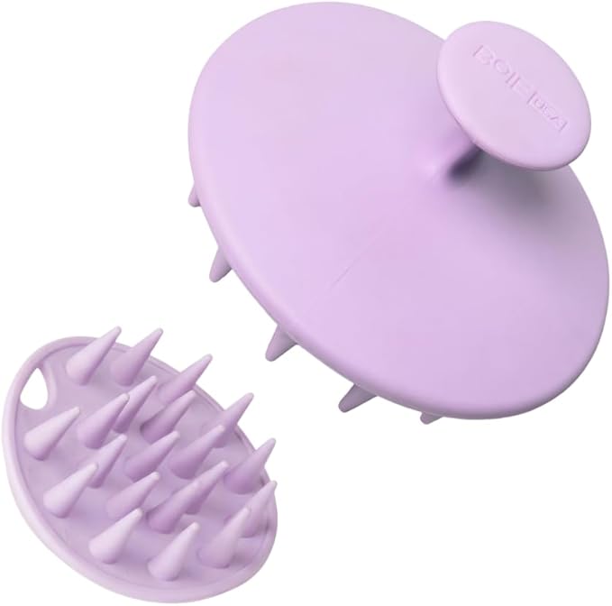 Boie USA Scalp Scrubber - Exfoliating Shampoo Brush, Soft Bristles for Dandruff and Buildup Removal - Gentle Scalp Massager Promotes Circulation - BPA- & Latex-Free, Made in The USA & Easy to Clean