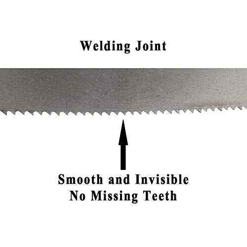 Imachinist S1321812 M42 132" Long, 1" Wide, Bi-Metal Bandsaw Blades for Cutting Metal Variable Teeth (8/12TPI)