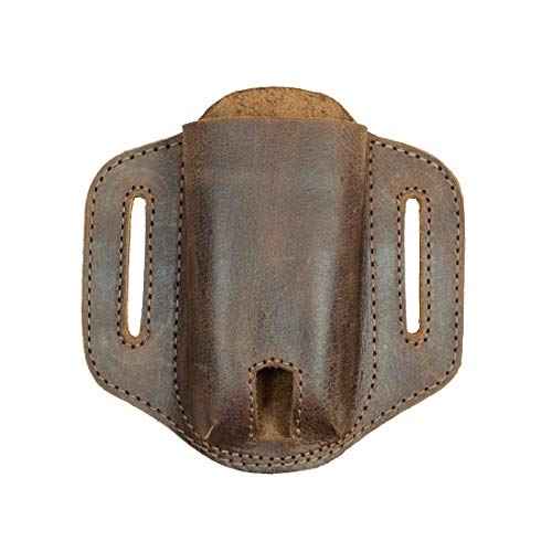 Hide & Drink, Multi-Tool Holder for Belt, Tool Holster for Waist, Pocket Knife Set Case, Outdoor Accessories, Full Grain Leather, Handmade