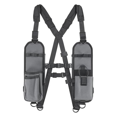 Ergodyne Squids 3144 Dual Shoulder Radio Holster Harness for Barcode Scanners