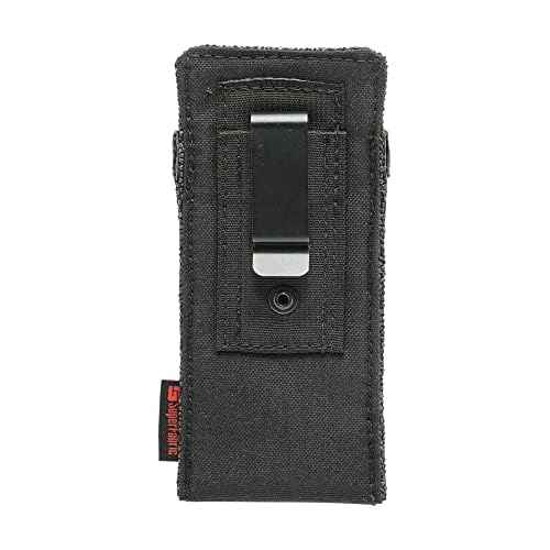 Diamondback Utility Sheath - Tool Belt Pouch for Utility Knife, Chisel or Jab Saw - Clip-On Utility Pouch Tool Holster - Multitool Sheath for Carpenters, Roofers, Framers & Drywallers (9.5"x1.75"x7")